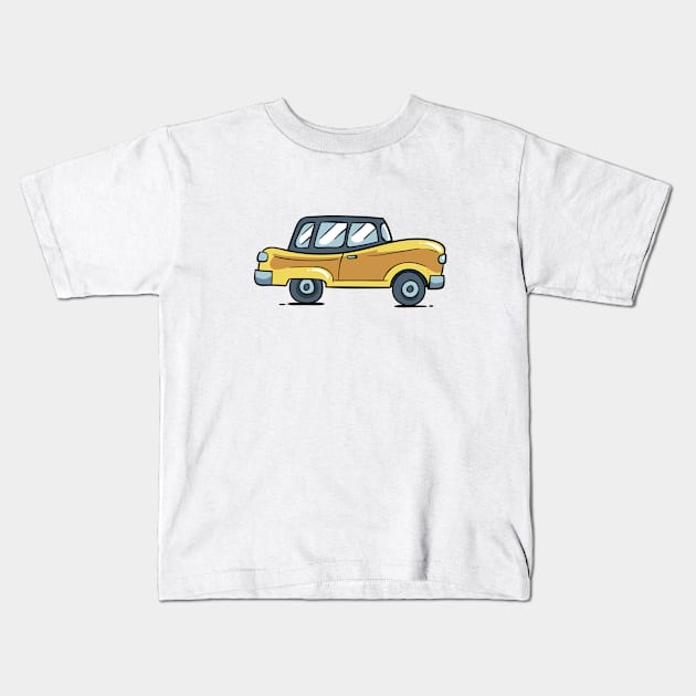 Cartoon cars Kids T-Shirt by Little Painters